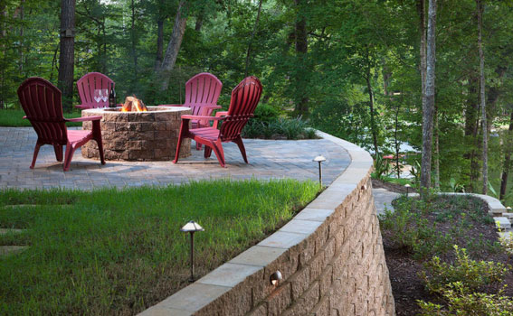 Retaining Wall Backyard